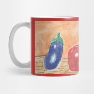 Eggplant and Sweet Pepper Mug